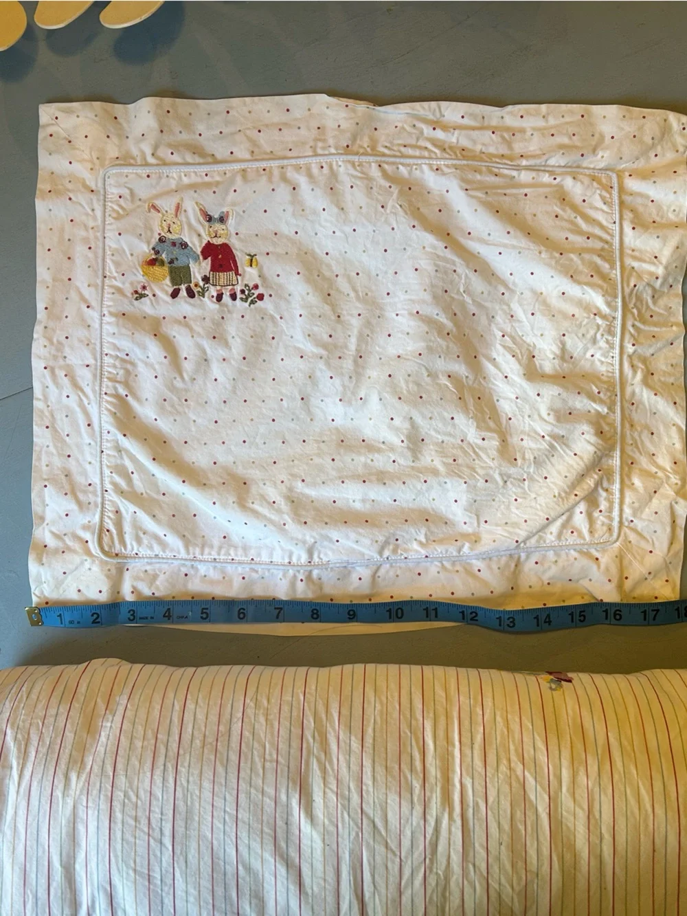 Ives Delormes Baby Sheet Set with Multicolor Polka Dots and Stripe Design